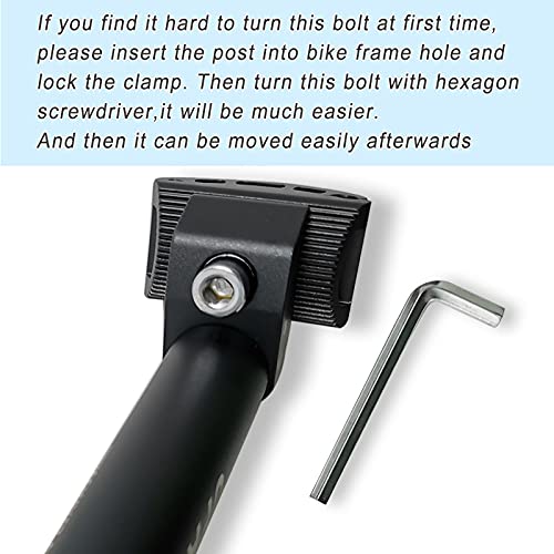 Extra Long Bicycle Seatpost with Micro Adjust Clamp X346