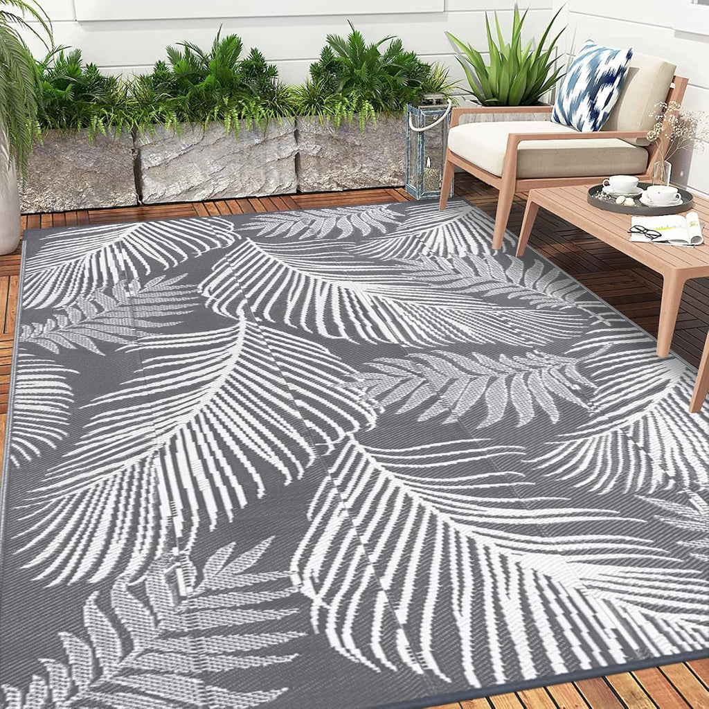 6'x9' Waterproof Reversible Outdoor Plastic Straw Rug F223