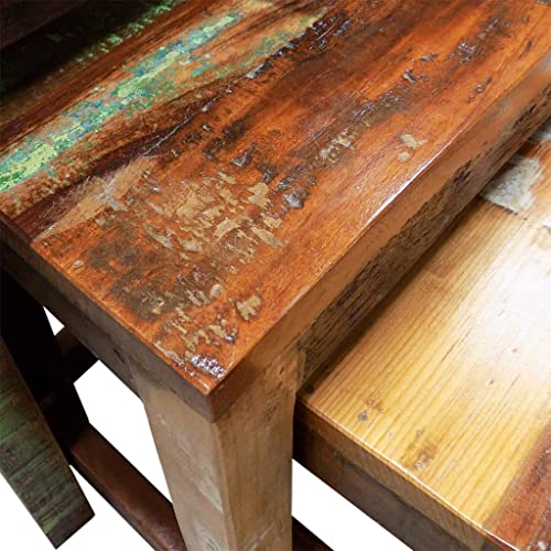 Nesting Table Set of 3 Wood R9658