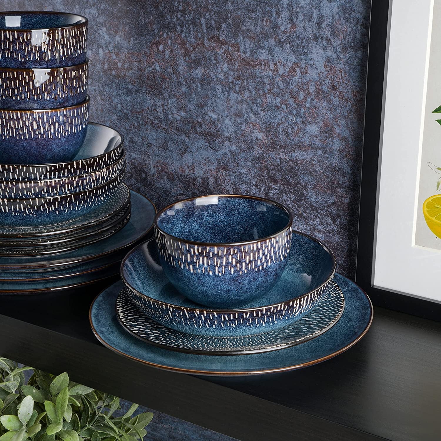 16-Piece Dinnerware Set Cobalt L22156