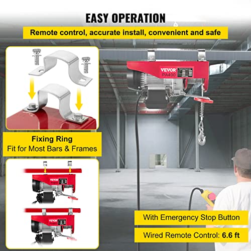 110V Electric Hoist With Wireless Remote Control W434730