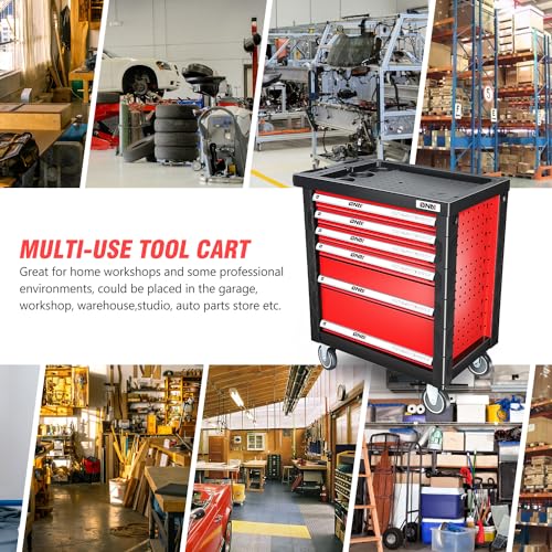 Green 7-Drawer Rolling Tool Cabinet Chest J38249