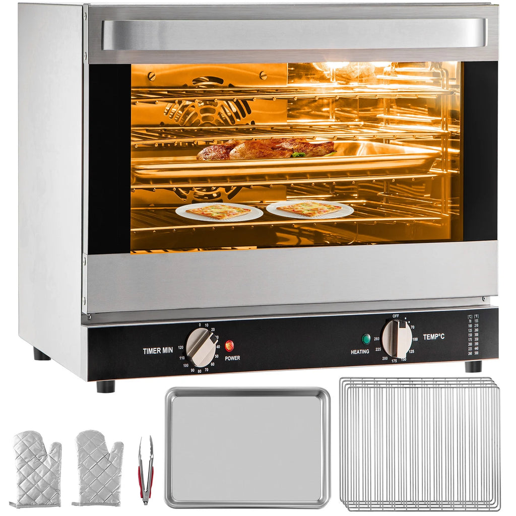 Commercial Convection Oven, 66L, 1800W, 4-Tier N262581