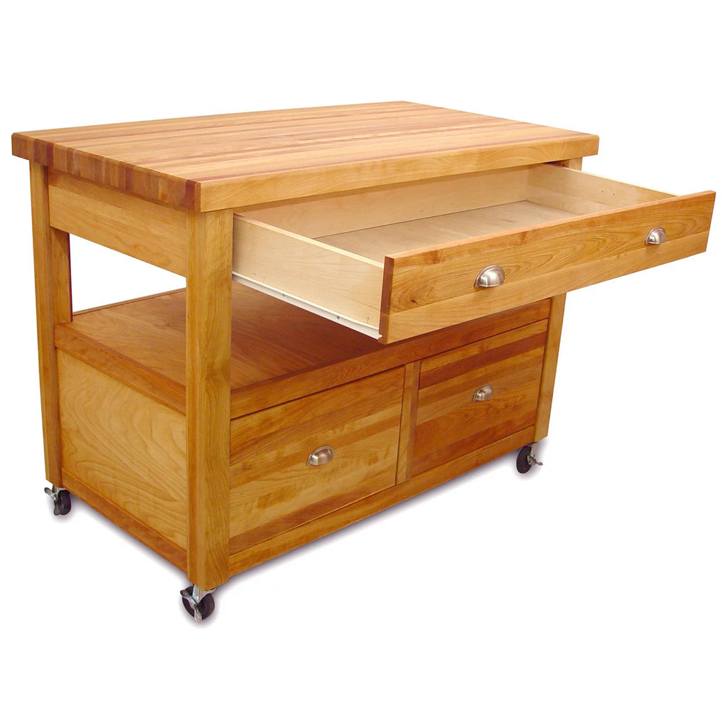 Natural Butcher Block Island Workcenter C386021
