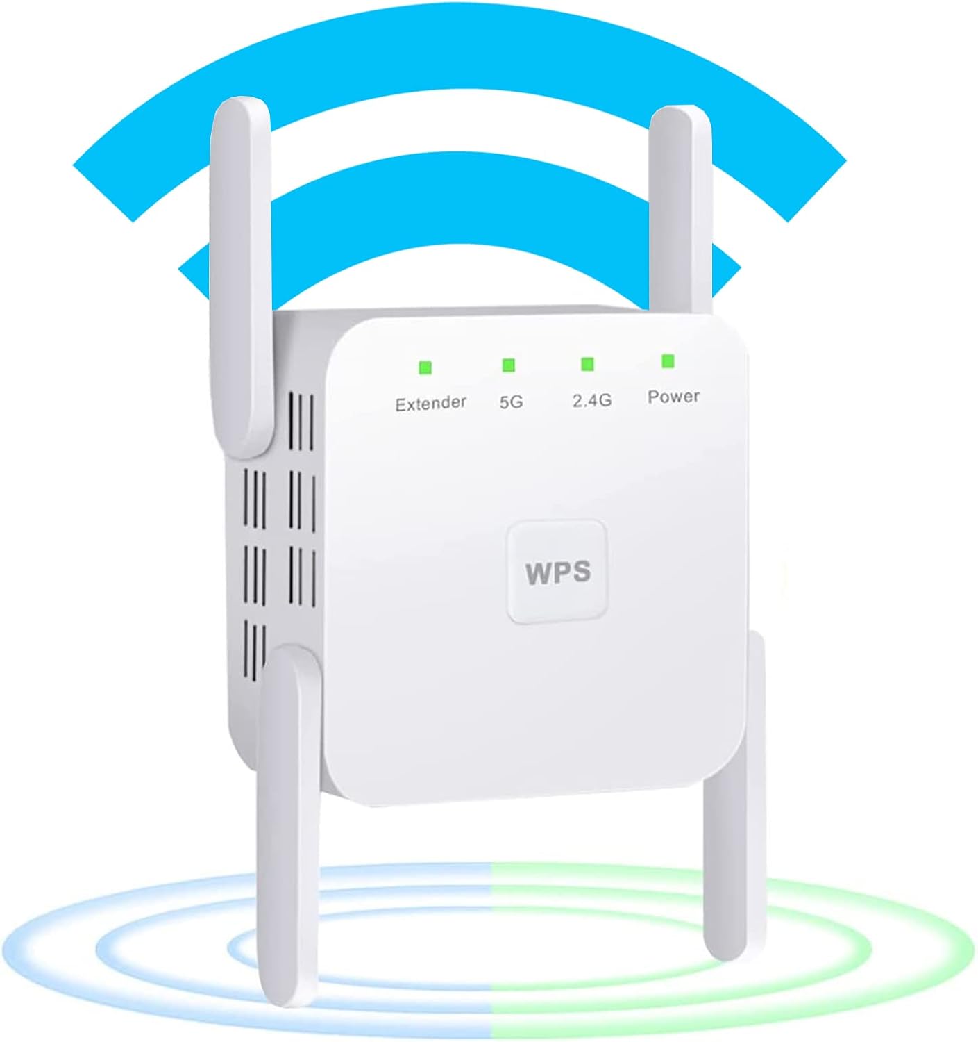 1200Mbps Wall-Through WiFi Range Extender with Ethernet Port, Pack of 2 K92995