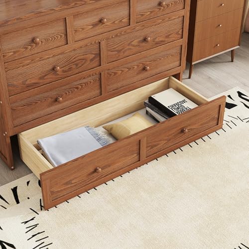 Queen Size Walnut Cabinet Murphy Bed with Drawer W716909