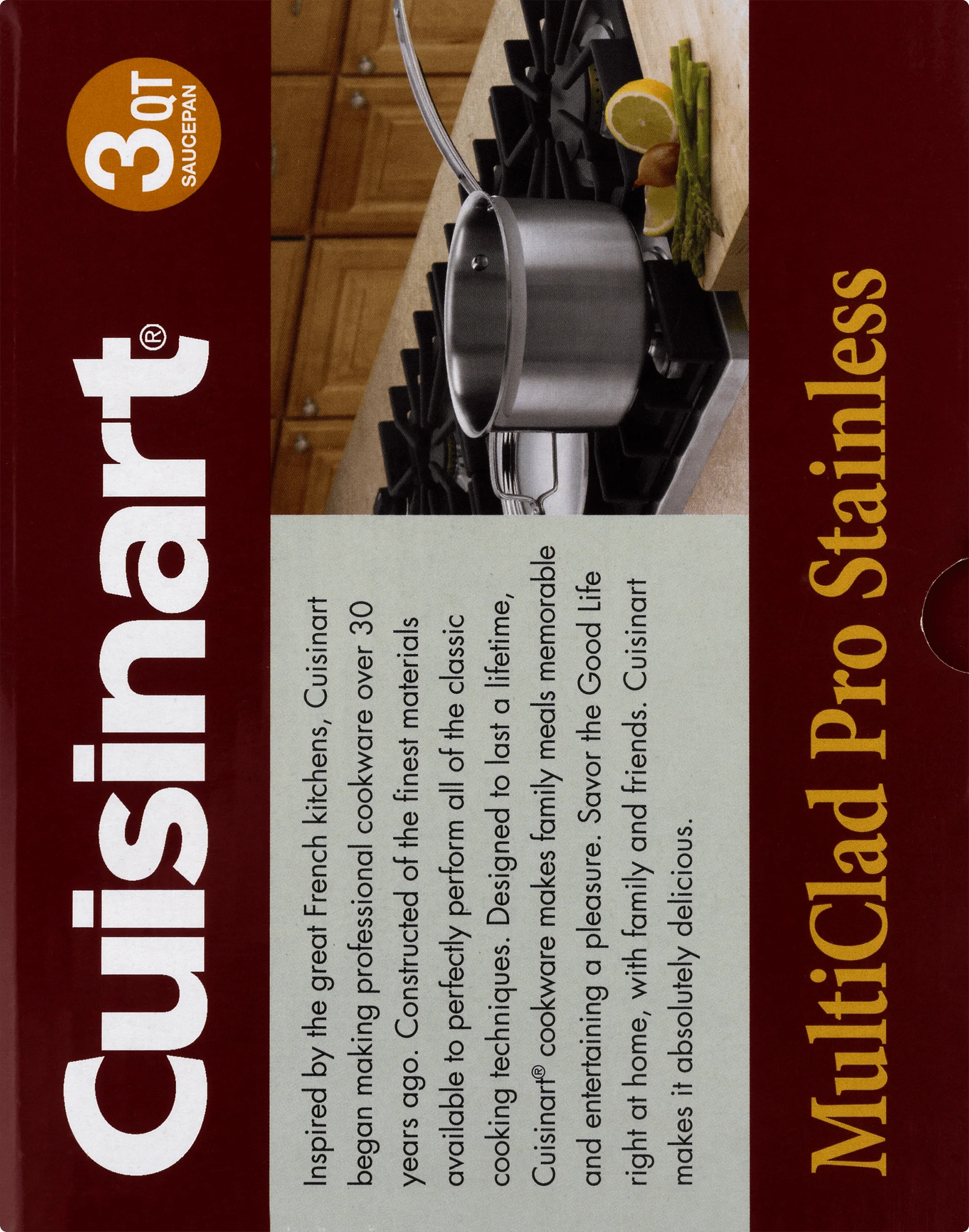 Triple Ply Stainless 3-Quart Saucepan G416294