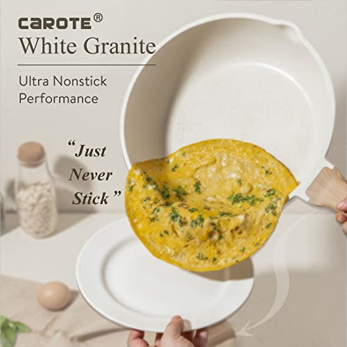 12Inch Nonstick Deep Frying Pan with Lid, 5.5 Qt Jumbo Cooker Saute Pan M40419