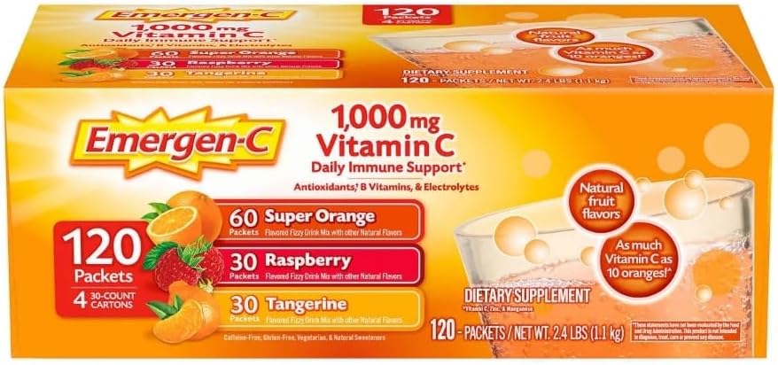 1,000 mg Vitamin C Dietary Supplement 120 Packets K158