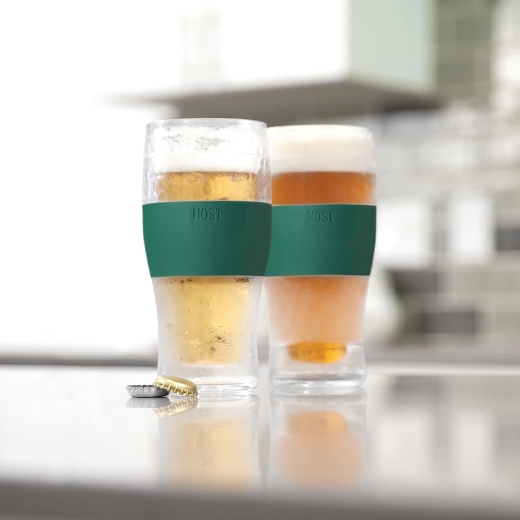 Green Double Walled Insulated Plastic Pint Glasses X7754