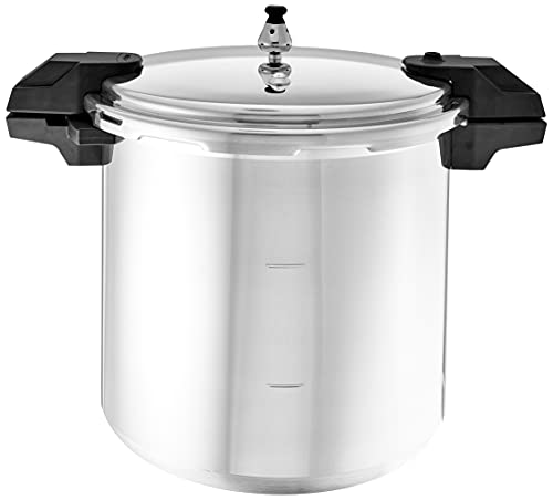 Polished Aluminum 22-Quart Pressure Cooker G4127