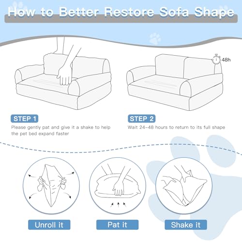 Cat Couch Bed with Removable Washable Cover R205