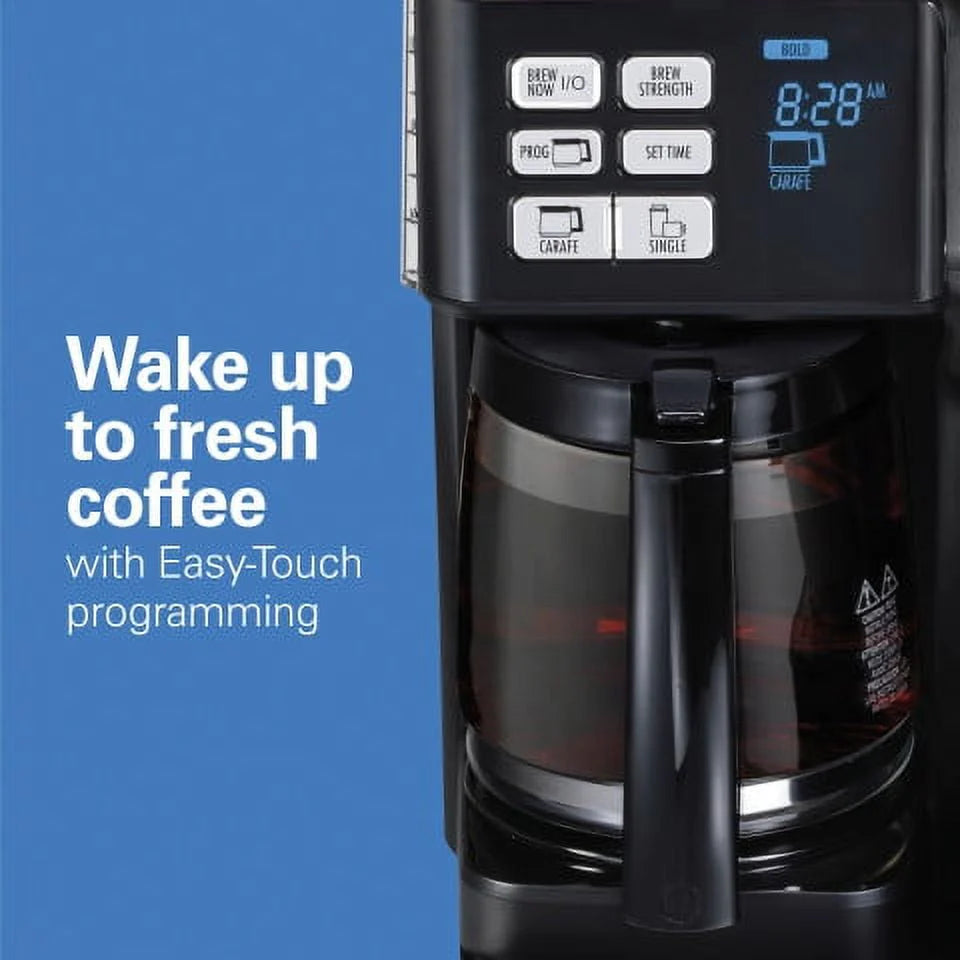 Black & Silver Single-Serve Coffee Maker Q49044
