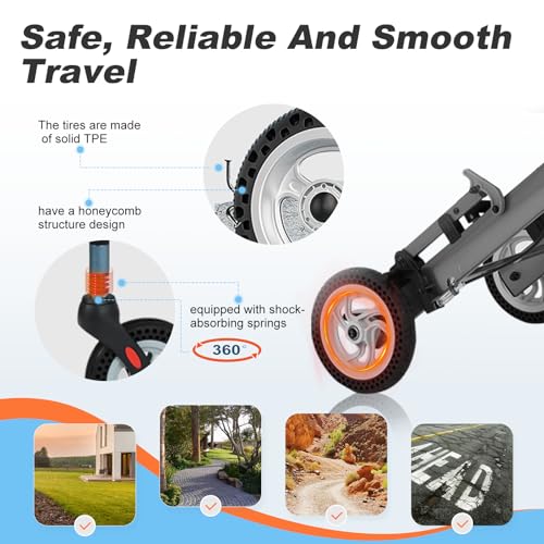 Ultra Light Transport Wheelchair with 8IN Honeycomb Tires R498620