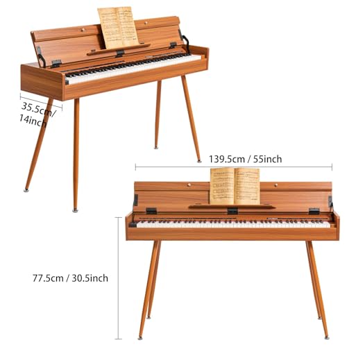 Weighted Digital Piano with Hammer-Action Keyboard N60688