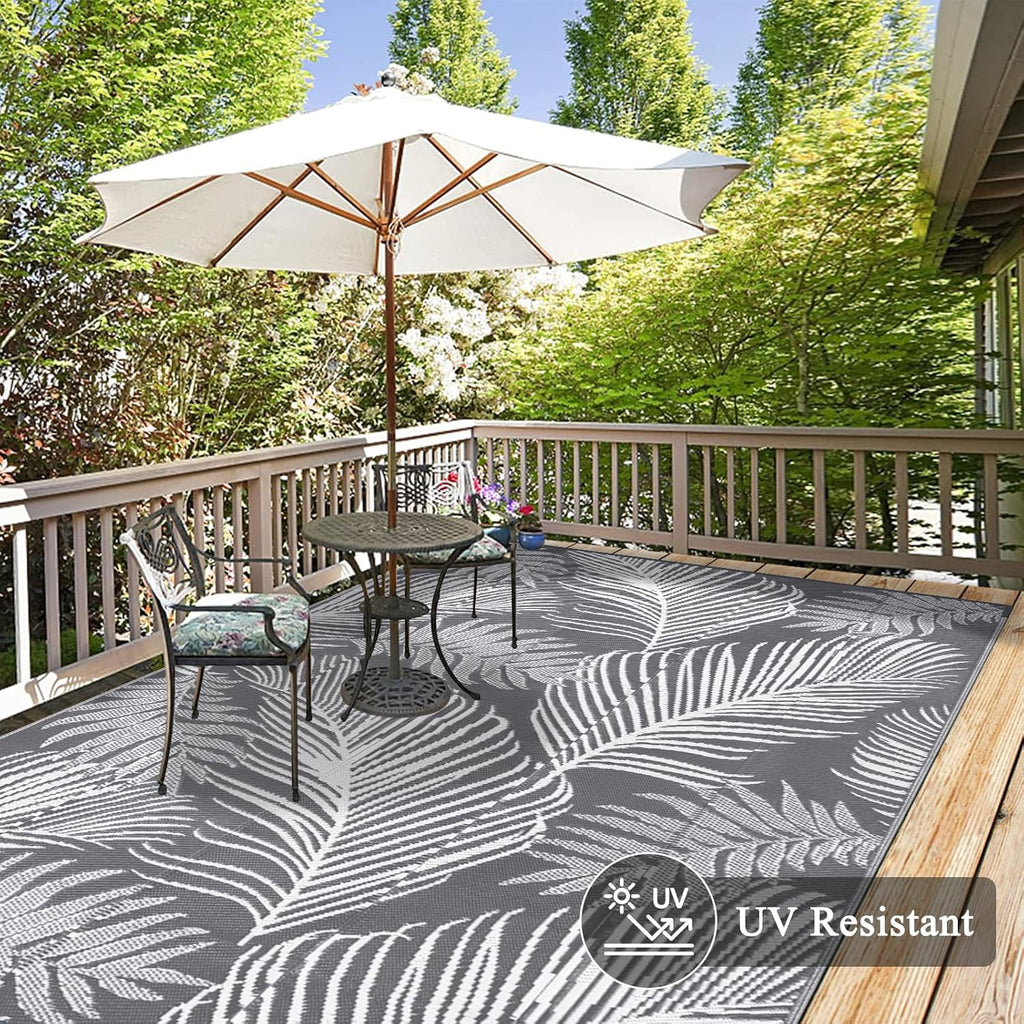 6'x9' Waterproof Reversible Outdoor Plastic Straw Rug F223