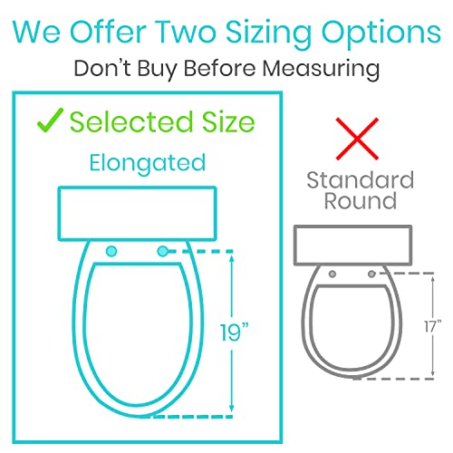 White Raised Toilet Seat with Handles P5727