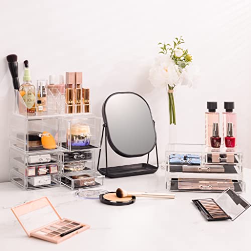 Clear Stackable 12 Drawers Makeup Organizer Q8379