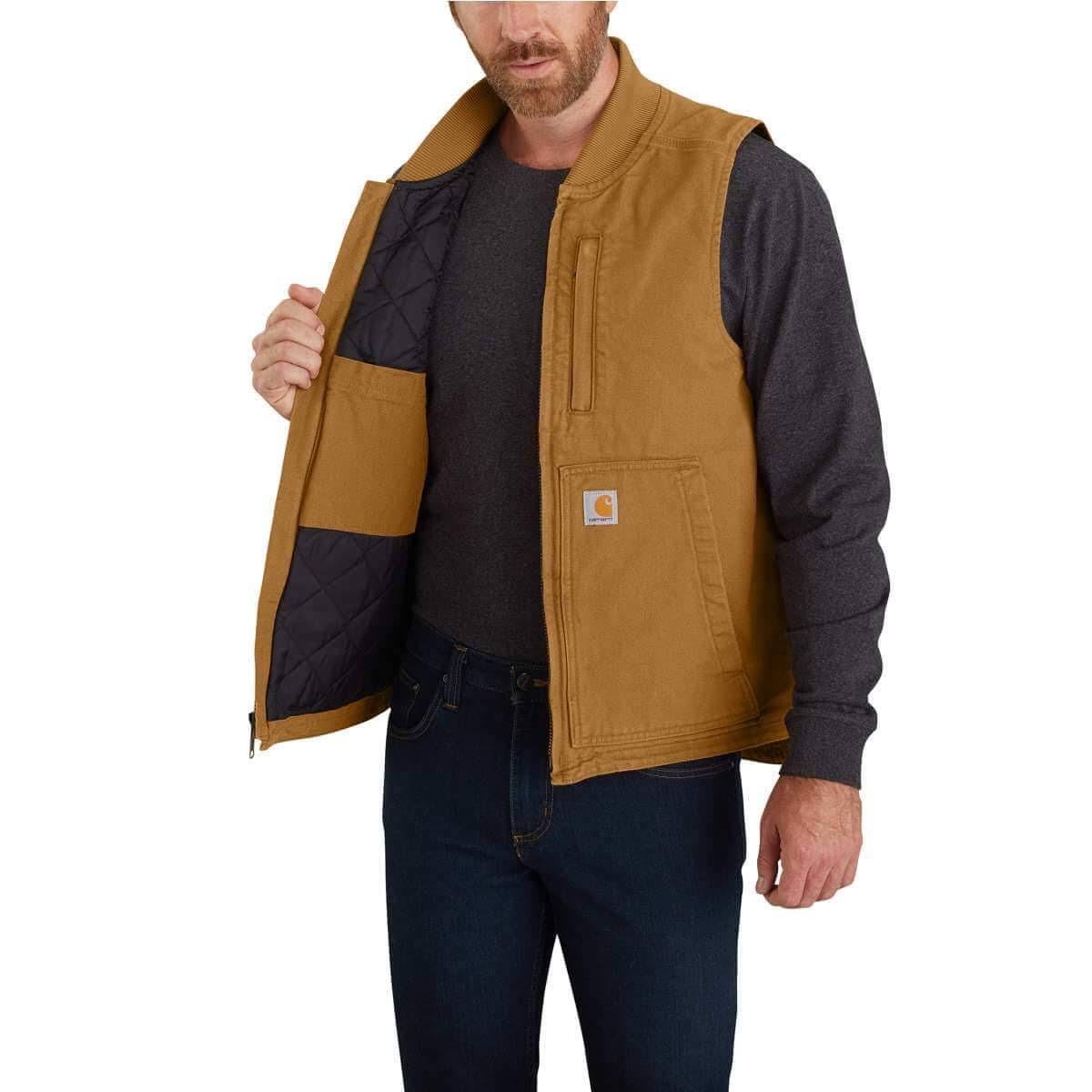Dark Brown Insulated Duck Vest E627871