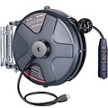 50 FT 14AWG/3C SJTOW Power Cord Reel with Lighted Triple Tap Outlet B650804