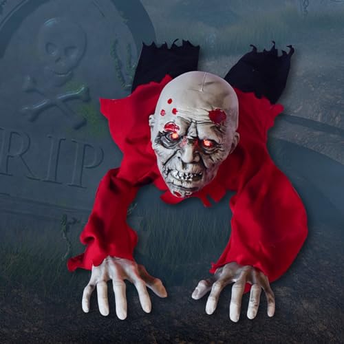 Halloween Zombie Groundbreaker Decoration with Scary Sound Glowing Eyes E981845