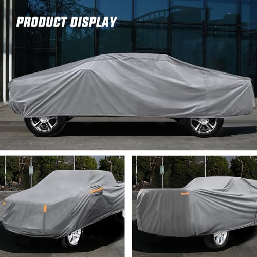 Heavy Duty Waterproof Car Cover with Zipper Cotton H165