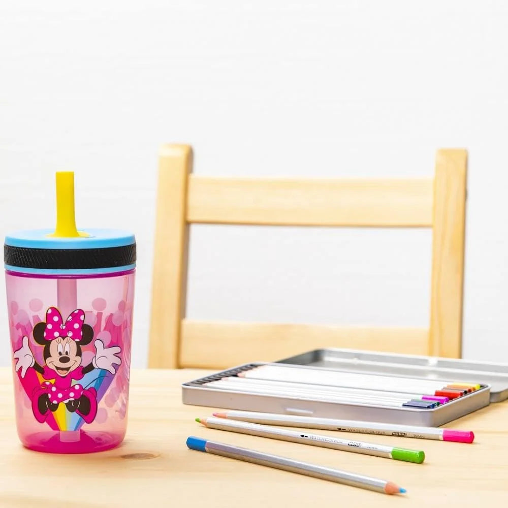15 oz Leak-Proof Plastic Tumbler with Straw V70258