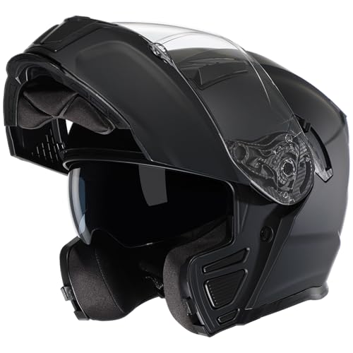 Modular Motorcycle Helmet Flip Up Full Face Dual Visor C84547