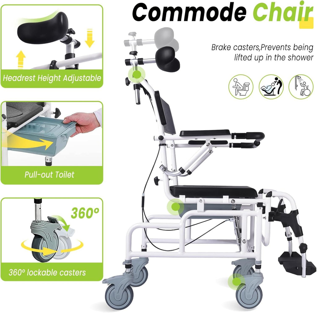Reclining Shower Chair with Soft Seat Cushion J2478