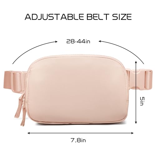 Lavender Belt Bag Fanny Pack Crossbody Bags with Initial Letter Patch W91049