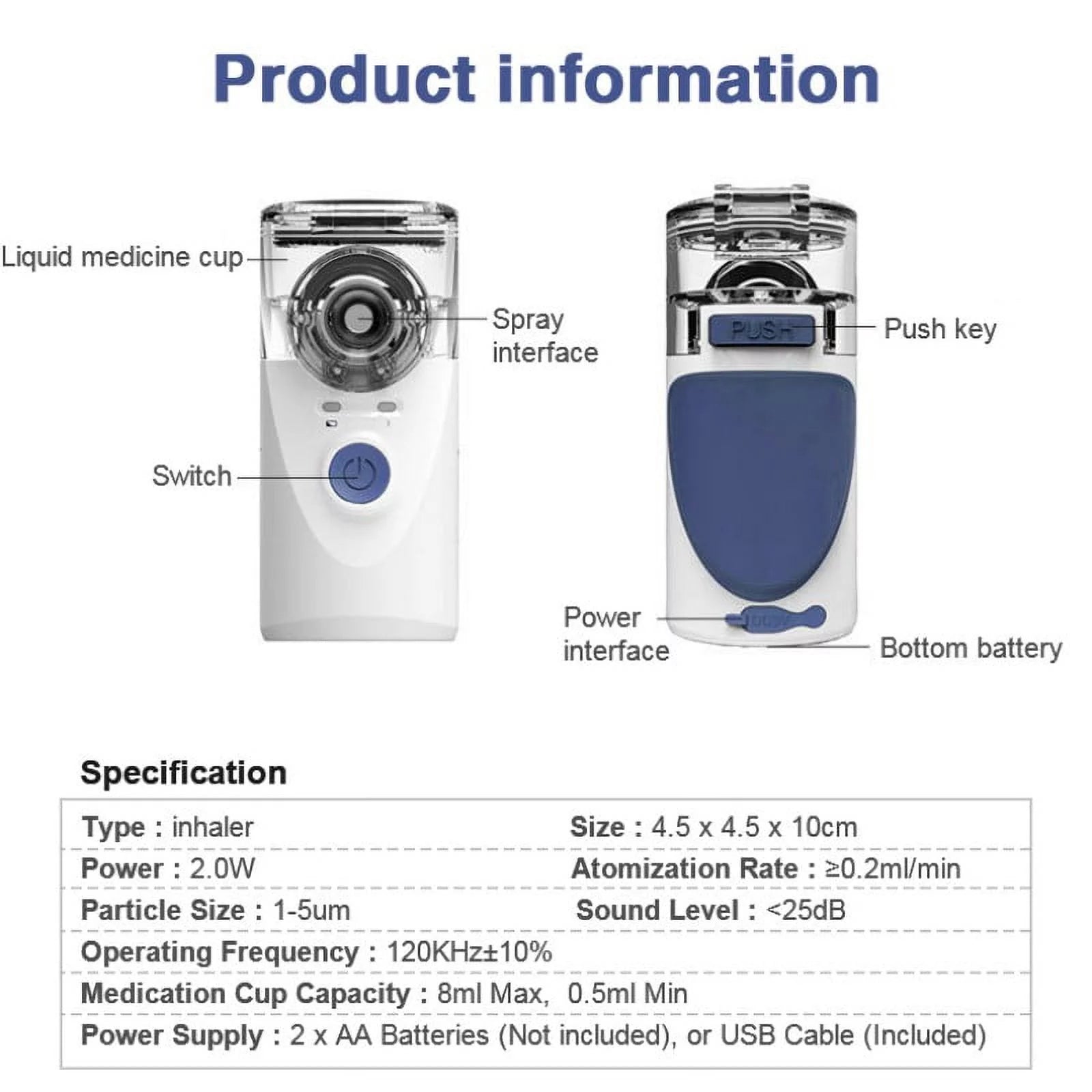 Handheld Steam Mist Humidifier E658