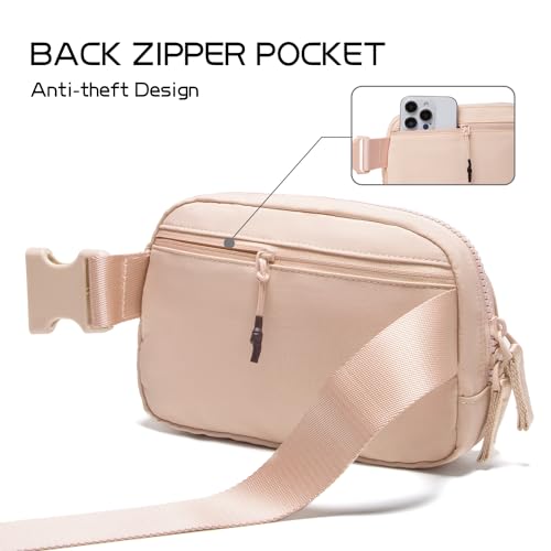 Lavender Belt Bag Fanny Pack Crossbody Bags with Initial Letter Patch W91049