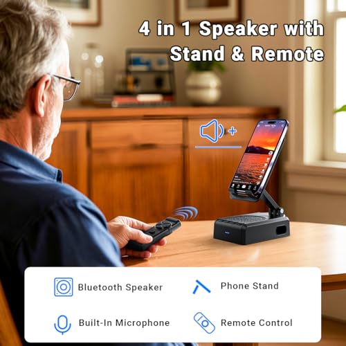 Bluetooth Speaker with Phone Stand O34862