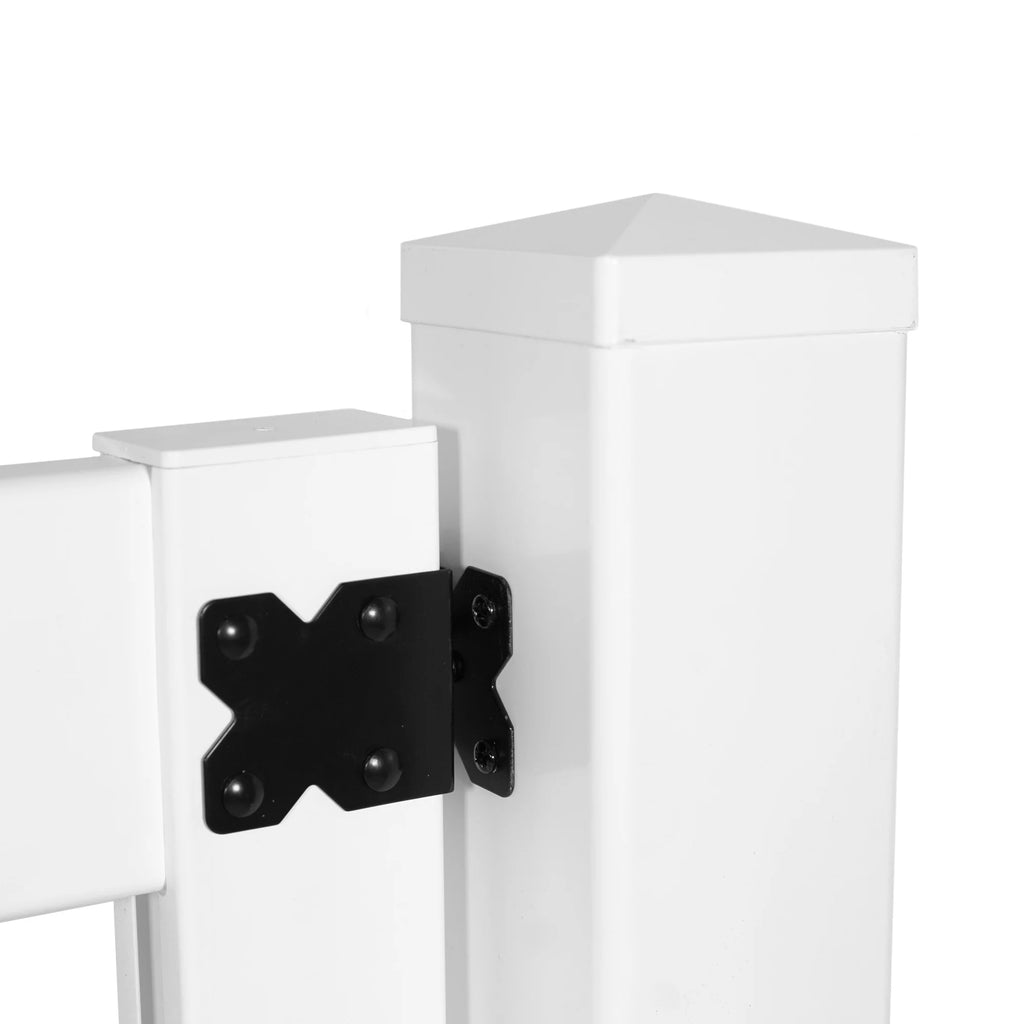 White Vinyl Picket Fence Gate D517384