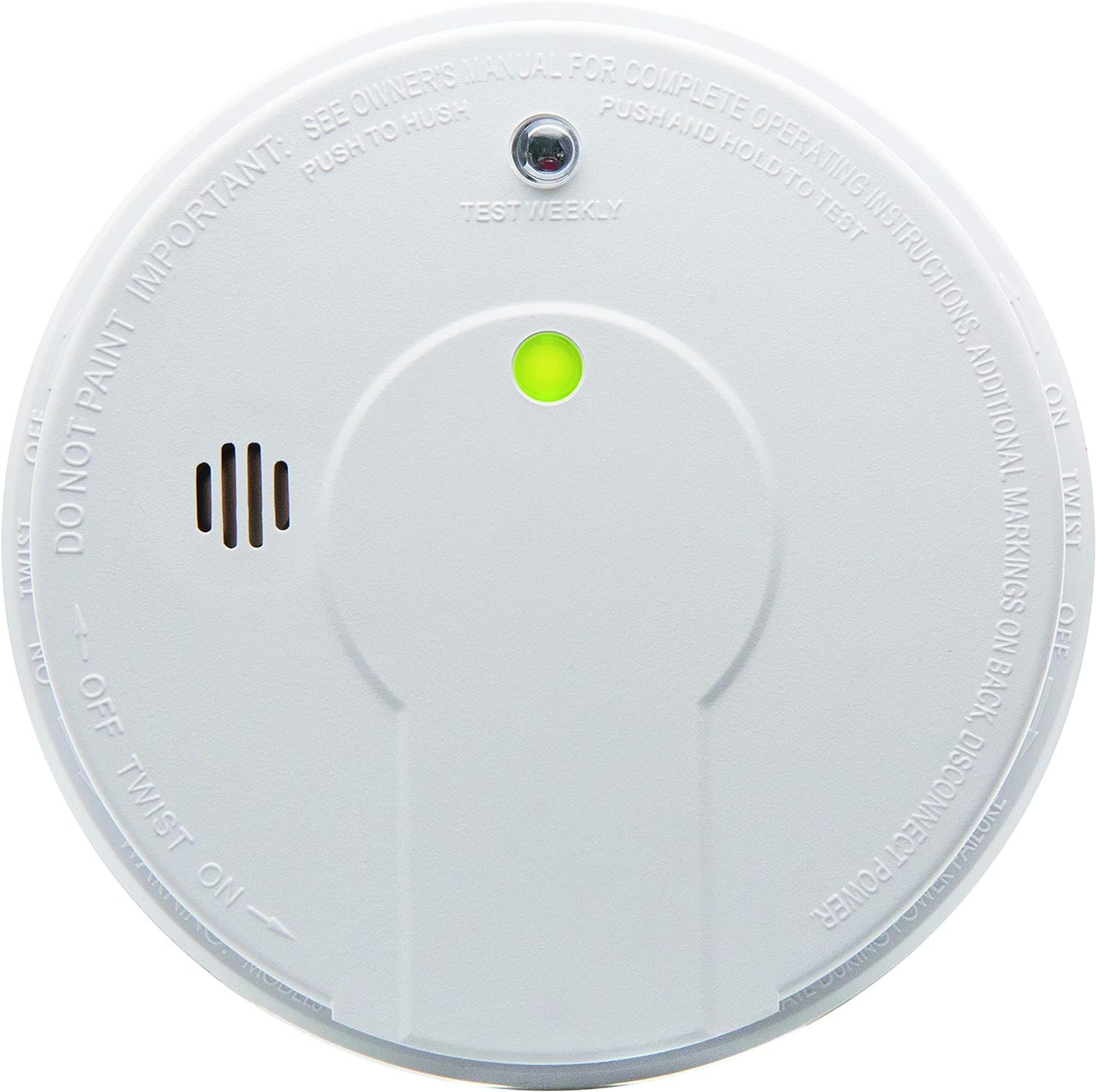 Hardwired Smoke Detector with 9-Volt Battery Backup A9914