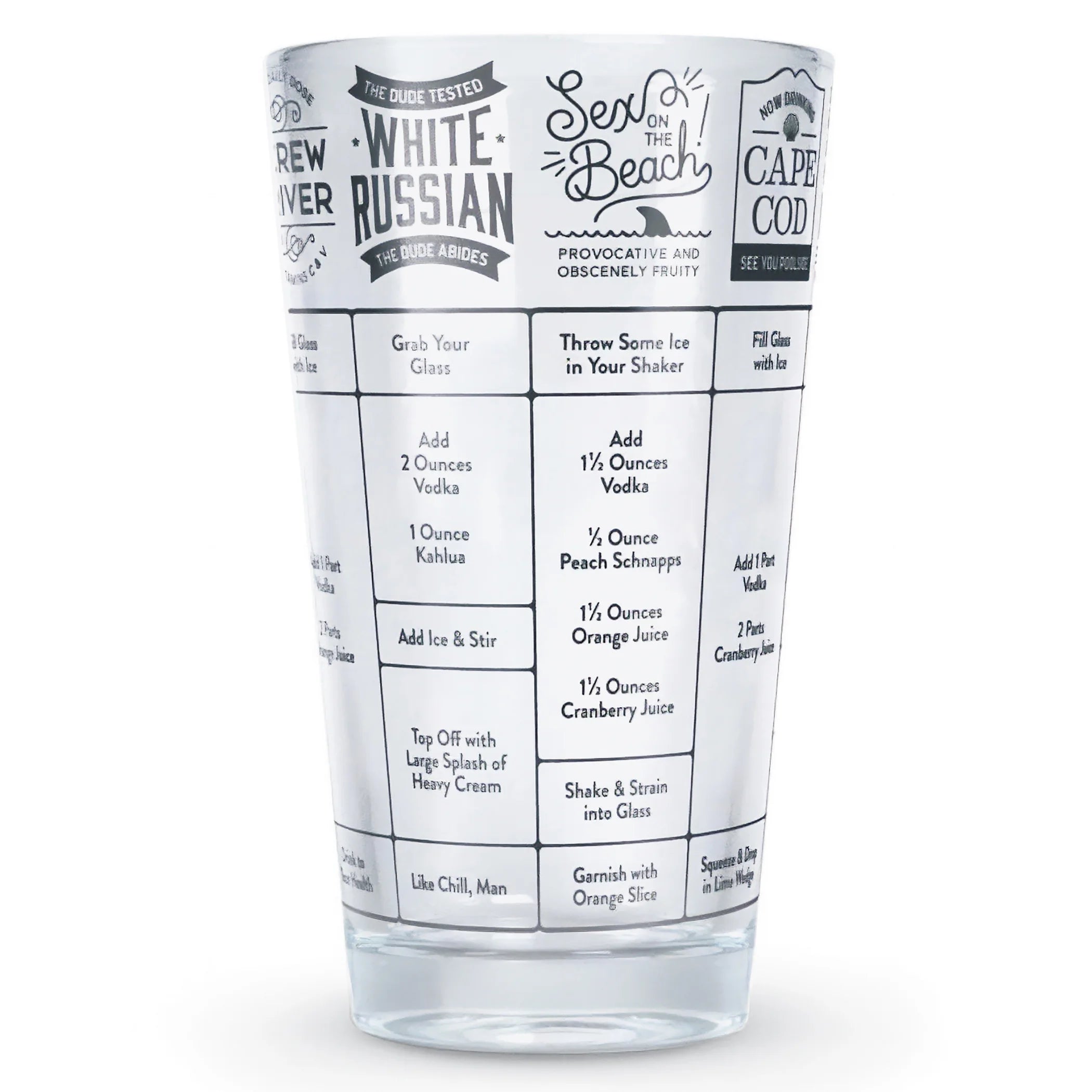 16 oz. Glass Cocktail Recipes U412