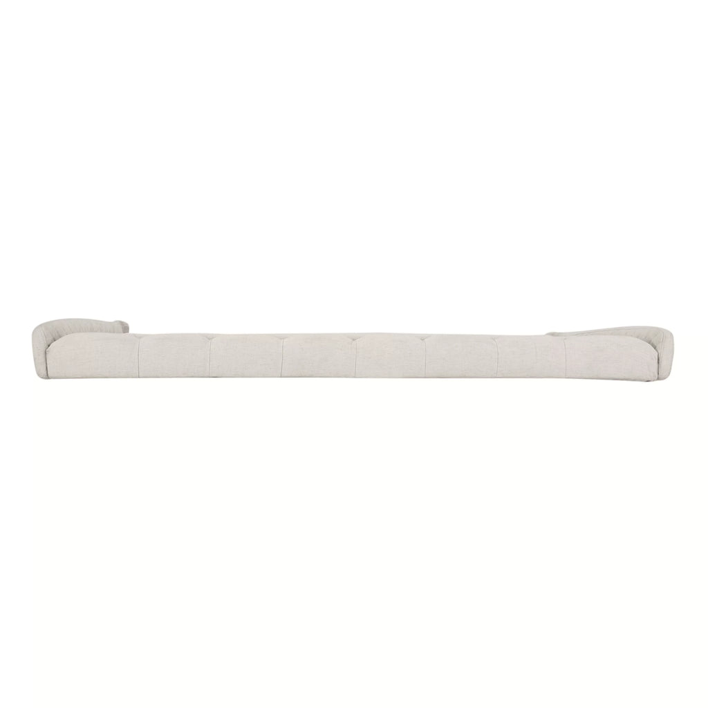Beige Fabric Wingback Headboard L951108
