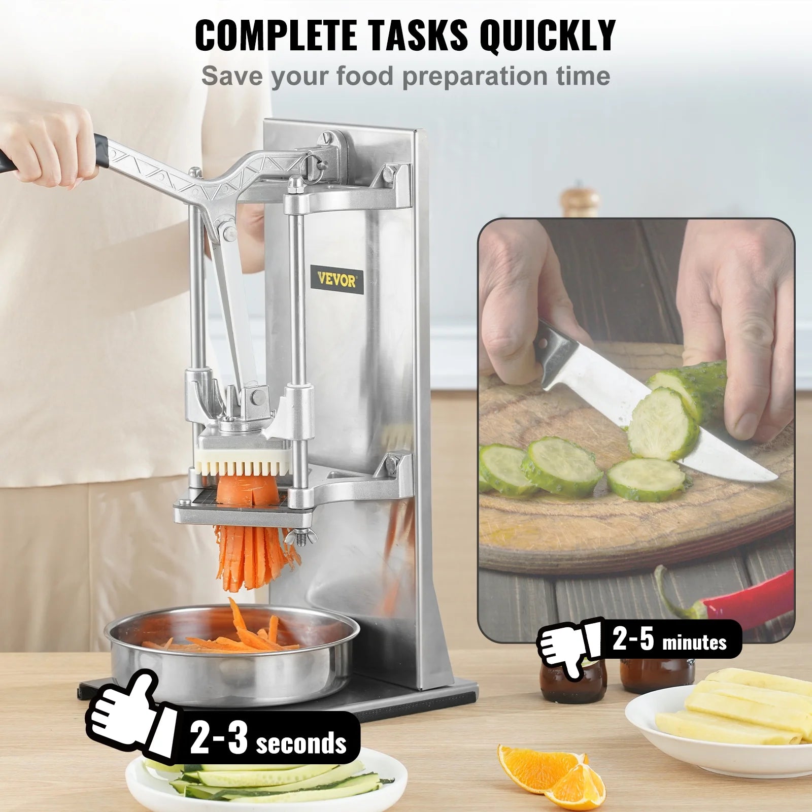 Commercial Vegetable Dicer French Fry Cutter with 4 Blades T849