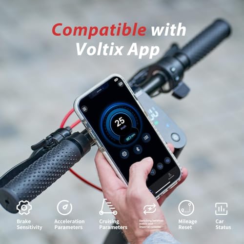 Electric Scooter with 1000W Motor, 28 MPH, 10" Pneumatic Tires, Foldable Handlebar W652937