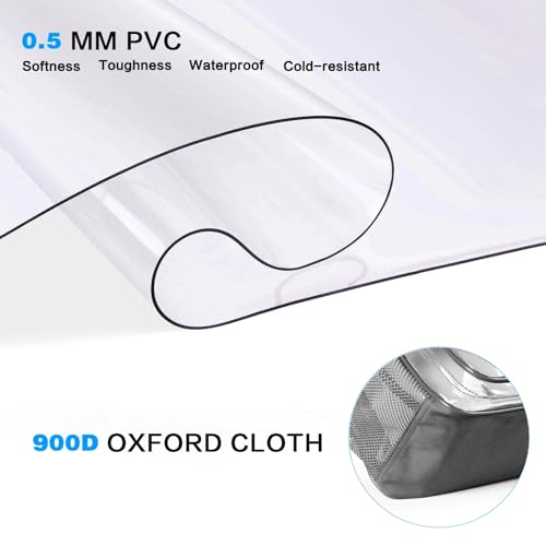 Gray Clear Backpack with Reinforced Bottom A3609