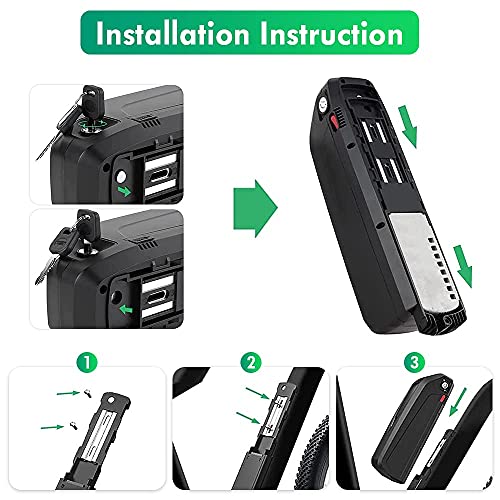 36V 13AH Lithium Ebike Battery Pack with Charger and BMS P4320