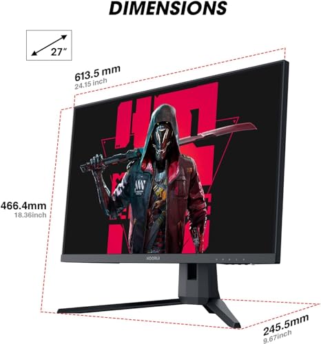 24.5” FHD VA Gaming Monitor, 170Hz, 1ms, Black E707
