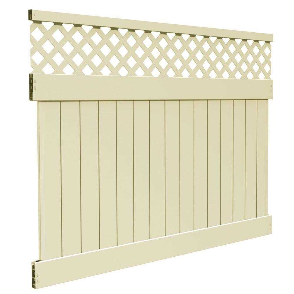 Vinyl Lattice Top Fence Panel L46328