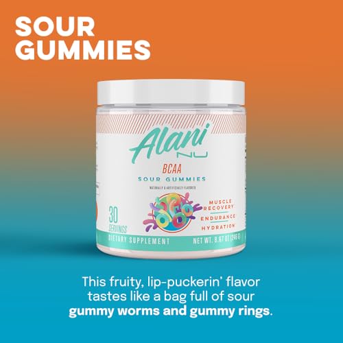 SOUR PEACH RING BCAA Supplement Powder 30 Servings K811816