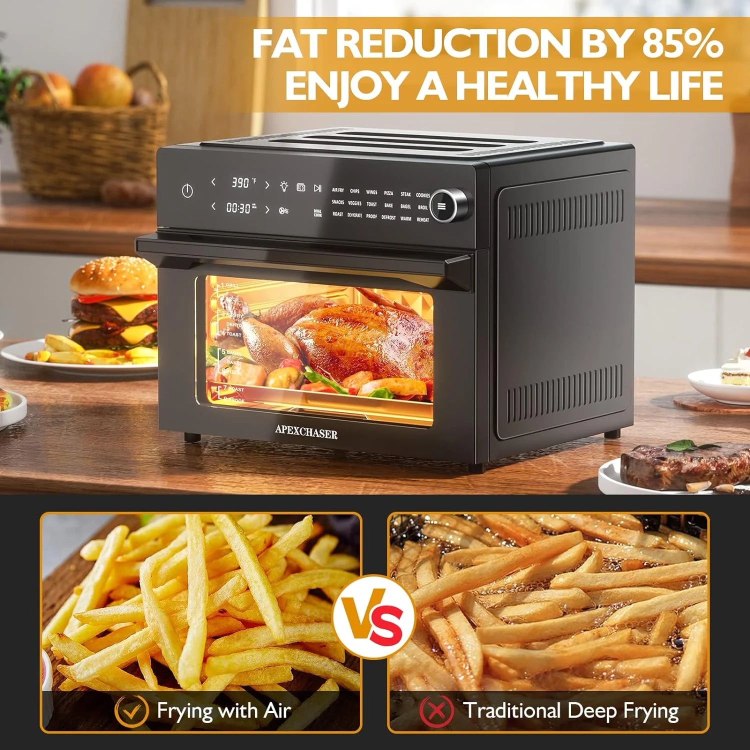 32QT 30L Large Countertop Convection Toaster Oven G19814