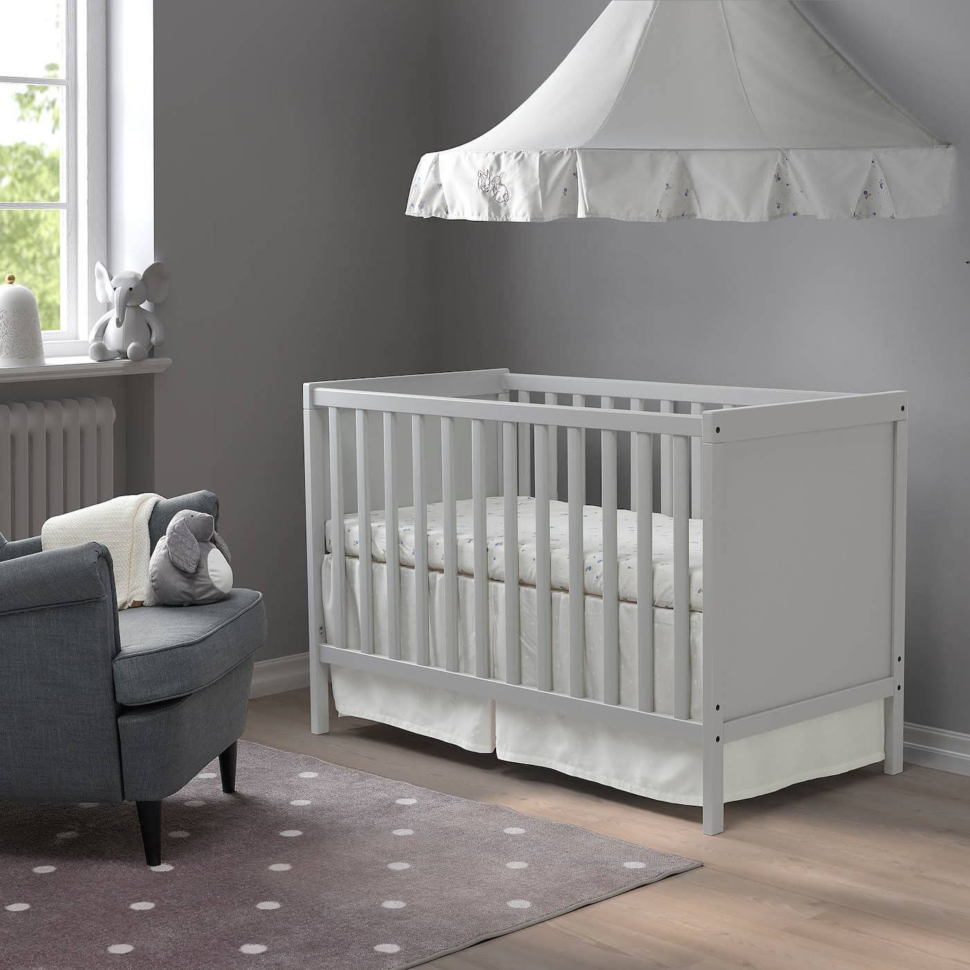 Gray Crib R1689