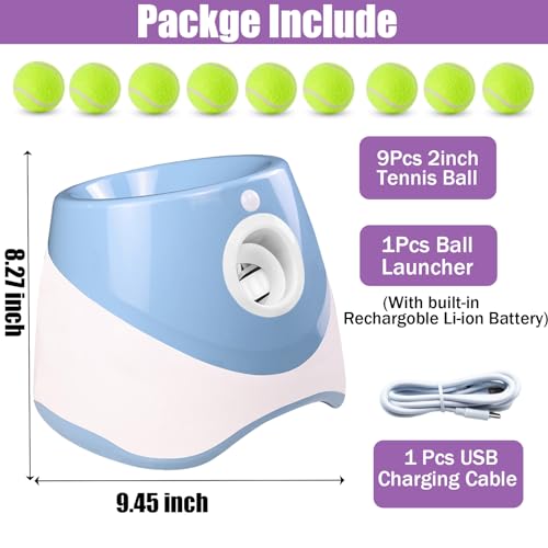 Automatic Dog Ball Thrower Launcher with 3 Launching Distance J5283