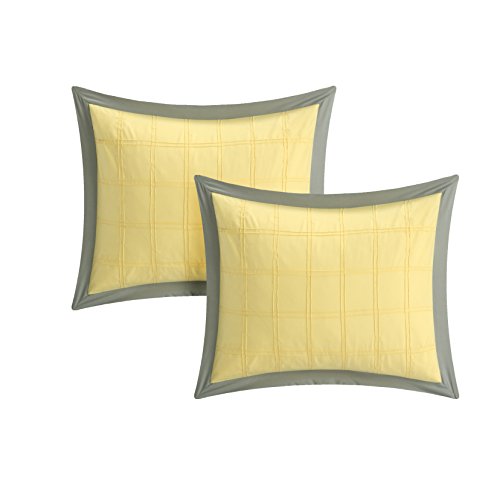 8 Piece Queen Yellow Comforter Set J470