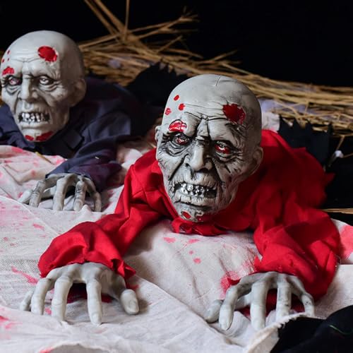 Halloween Zombie Groundbreaker Decoration with Scary Sound Glowing Eyes E981845