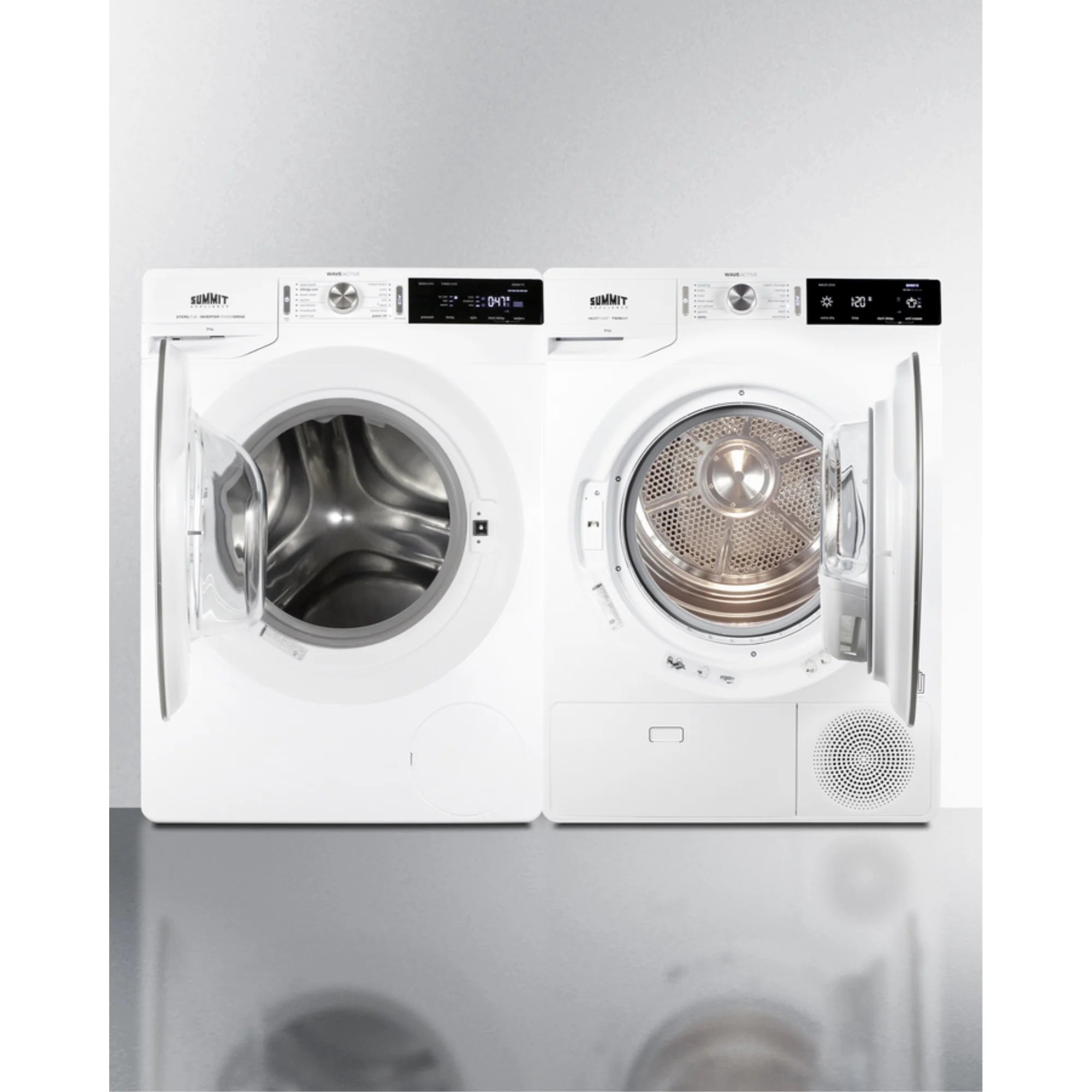 24" Wide 2.3 Cu. Ft. Front Load Washer And 24" Wide 3.88 Cu. Ft. Electric Dryer T492937